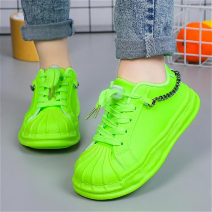 Outdoor Children's Athletic Shoe Boys Girls Fluorescent Neon Green Hip Hop Dance Sports Running Shoes Pu Leather Infant Toddler Sneakers
Outdoor Children's Athletic Shoe Boys Girls Fluorescent Neon Green Hip Hop Dance Sports Running Shoes Pu Leather Infant Toddler Sneakers
