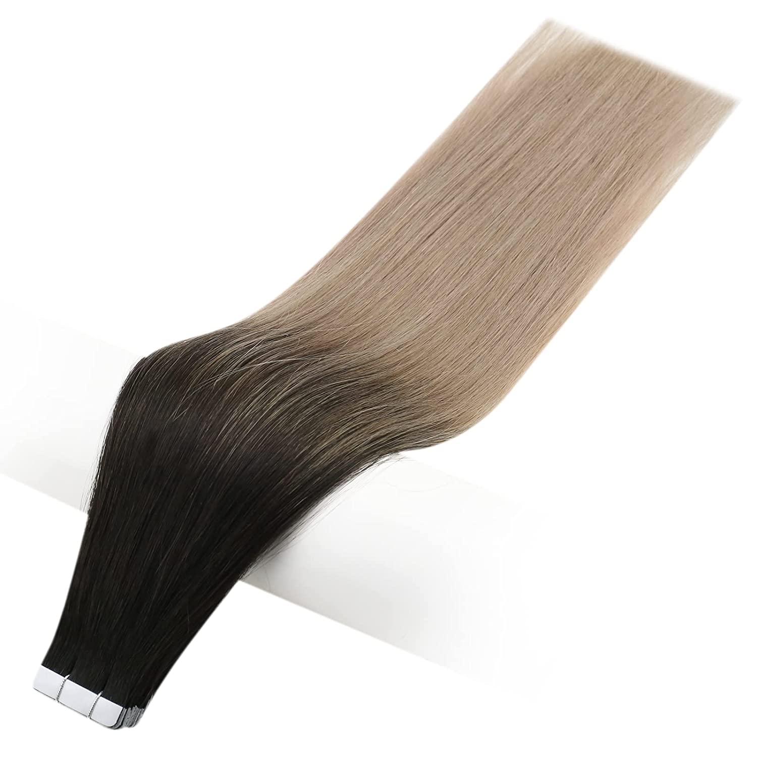 Balayage Tape in Human Hair Extensions Ombre color Skin Weft Invisible tape ins extension Full Head 100g/40pcs