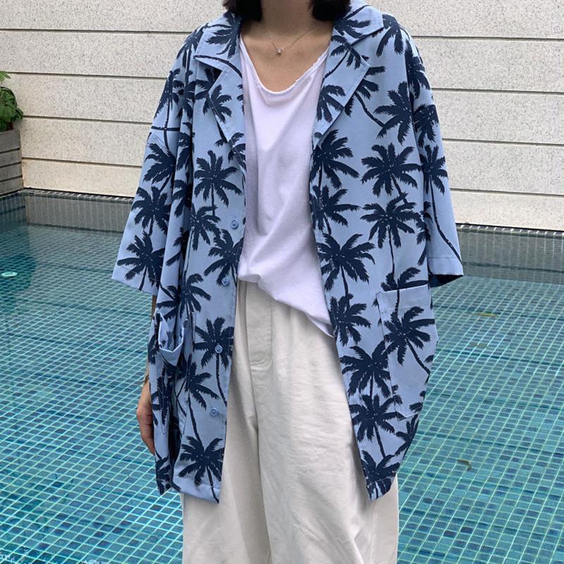 Women' Blouses Harajuku Blue Coconut Tree Full Print Short Sleeve Shirt Women T Shirts 2022 Beach Style Casual Oversized Summer Teens Girls
Women' Blouses Harajuku Blue Coconut Tree Full Print Short Sleeve Shirt Women T Shirts 2022 Beach Style Casual Oversized Summer Teens Girls