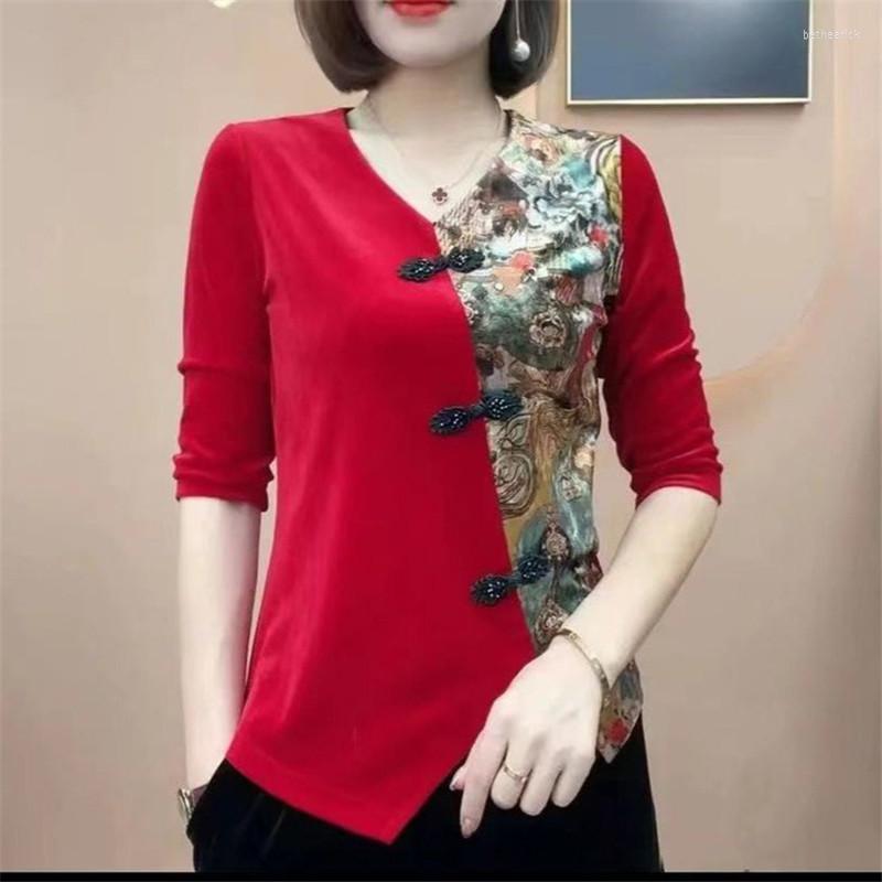Women's T Shirts Black Red Velvet Elegant Casual Long Sleeved T-Shirts Spring Autumn Womens Clothing Vintage Patchwork Tops 6XL
Women's T Shirts Black Red Velvet Elegant Casual Long Sleeved T-Shirts Spring Autumn Womens Clothing Vintage Patchwork Tops 6XL