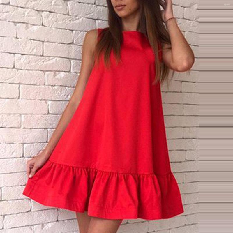 Women's Vests Elegant Ruffles Dress Women's Casual O-neck Sleeveless Tank Vintage Solid Color Pleated Vacation Party, Or
Women's Vests Elegant Ruffles Dress Women's Casual O-neck Sleeveless Tank Vintage Solid Color Pleated Vacation Party, Or