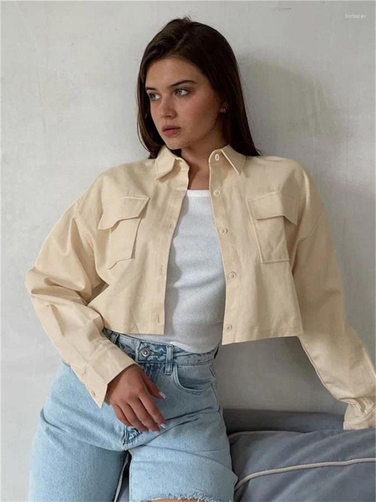 Women' Blouses Casual Solid Color Versatile Shirts Short Lapel Workwear Tops Street Fashion Trend Women' 2022 Autumn Clothing Female, Apricot
Women' Blouses Casual Solid Color Versatile Shirts Short Lapel Workwear Tops Street Fashion Trend Women' 2022 Autumn Clothing Female, Apricot
