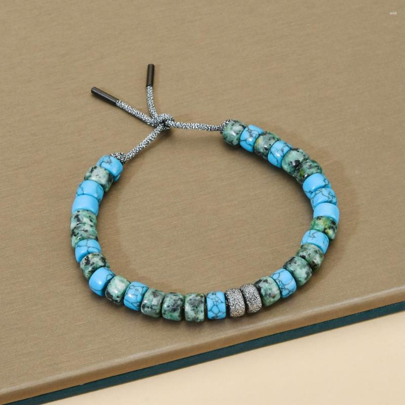 Charm Bracelets Dark Natural Stone Beads Bracelet Hand Rope Chain Adjustable Jewelry Party Wedding Accessories Spain Homme
Charm Bracelets Dark Natural Stone Beads Bracelet Hand Rope Chain Adjustable Jewelry Party Wedding Accessories Spain Homme