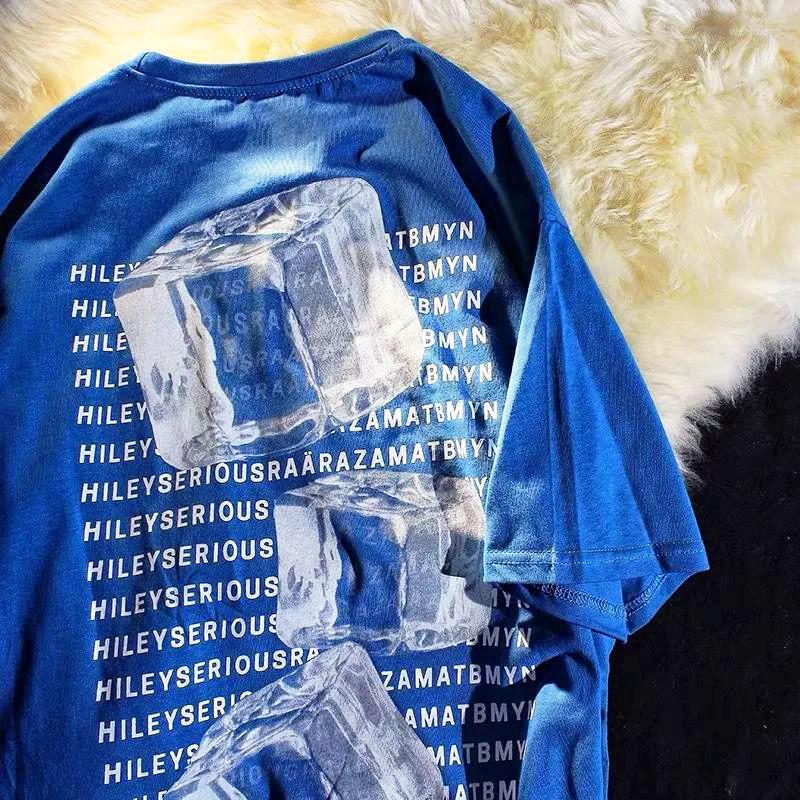 Men's T Shirts Summer Pure Cotton Simple American Trend Ice Block Printing Couple Casual Lazy Loose Versatile Short Sleeve T-shirt, Blue
Men's T Shirts Summer Pure Cotton Simple American Trend Ice Block Printing Couple Casual Lazy Loose Versatile Short Sleeve T-shirt, Blue