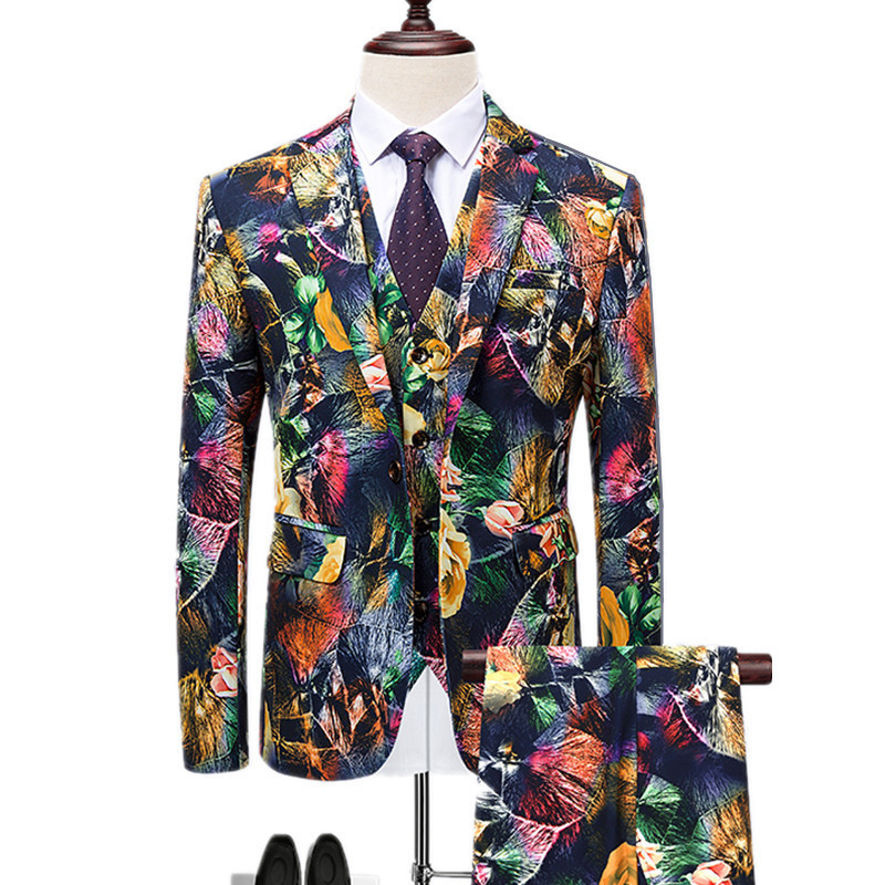 Men's Suits Blazers Pants Vest Sets / Fashion Casual Boutique Flower Floral Print Suit Jacket Coat Trousers Waistcoat 3 Pieces 221201, Blue7
Men's Suits Blazers Pants Vest Sets / Fashion Casual Boutique Flower Floral Print Suit Jacket Coat Trousers Waistcoat 3 Pieces 221201, Blue7