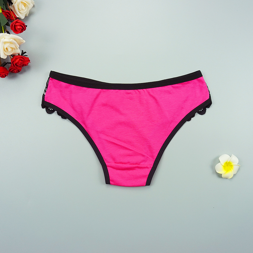 Women's Panties Lace Cotton Briefs Women Panties 6Pcslots Sexy Intimate Underwear Lingerie Breathable Woman Bow Panty MXL Wholesale Knickers 2212