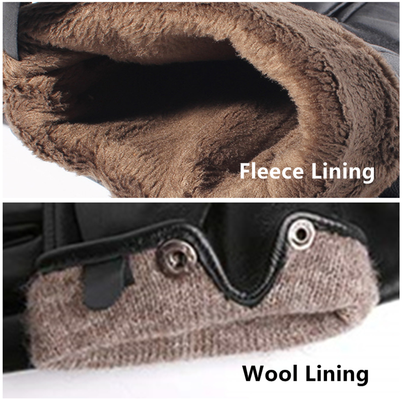 Five Fingers Gloves GOURS Winter Men Genuine Leather Touch Screen Black Real Sheepskin Wool Lining Warm Driving GSM050 221202