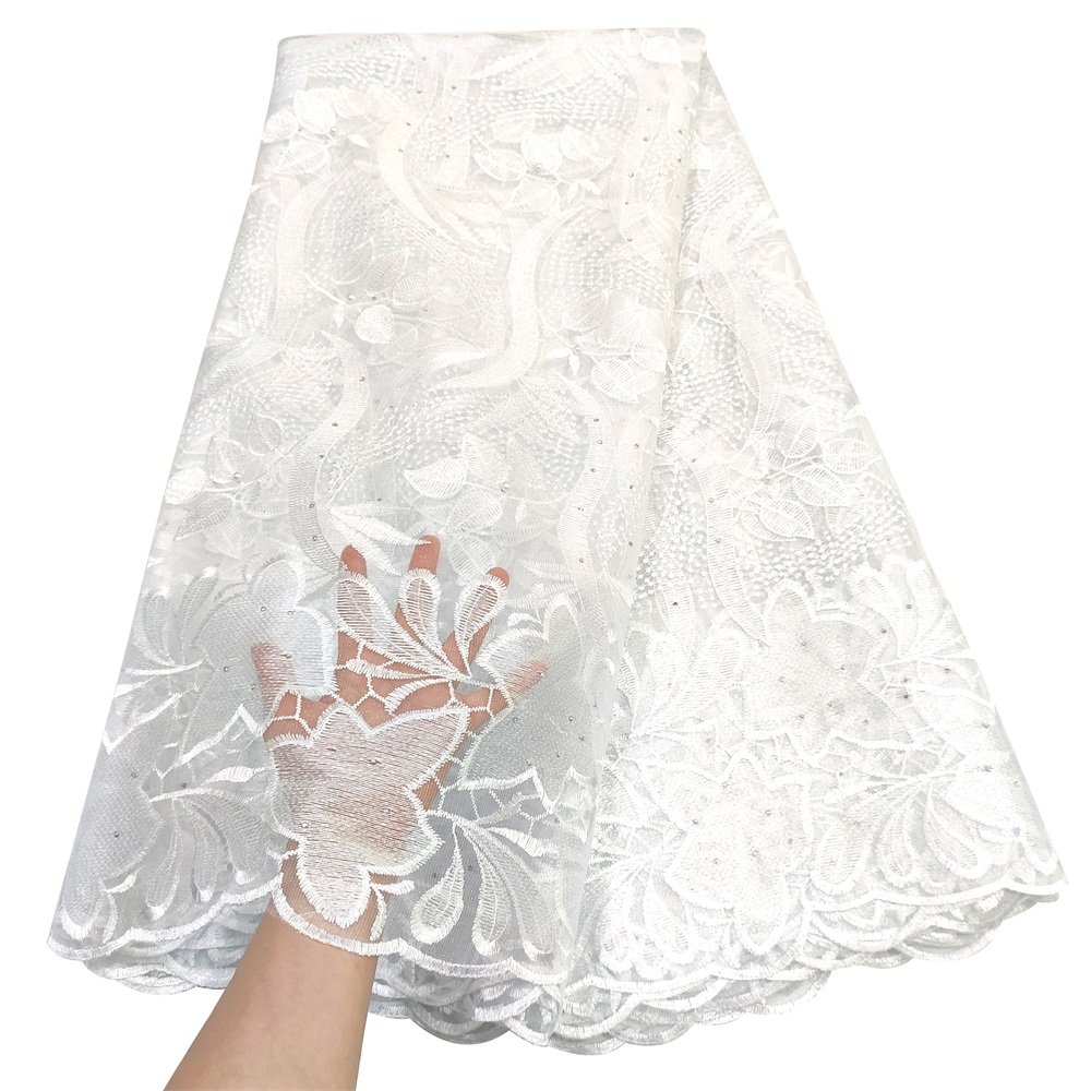 Pure White Guipure Cord Lace Fabric Nigerian African Fabric For Party Embroidery French Net Laces 2023
Pure White Guipure Cord Lace Fabric Nigerian African Fabric For Party Embroidery French Net Laces 2023