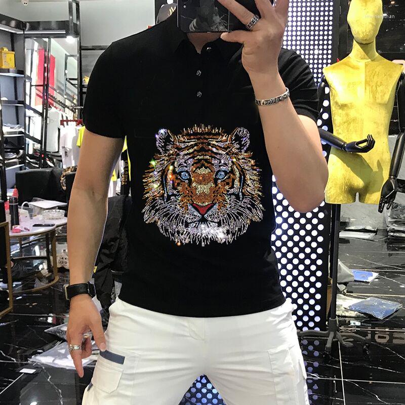 Men's Polos 2022 Youth T-Shirt All-match Diamond Shining Craft Tiger Black And White Sweatshirt Oversized Polo, As shown asian size
Men's Polos 2022 Youth T-Shirt All-match Diamond Shining Craft Tiger Black And White Sweatshirt Oversized Polo, As shown asian size