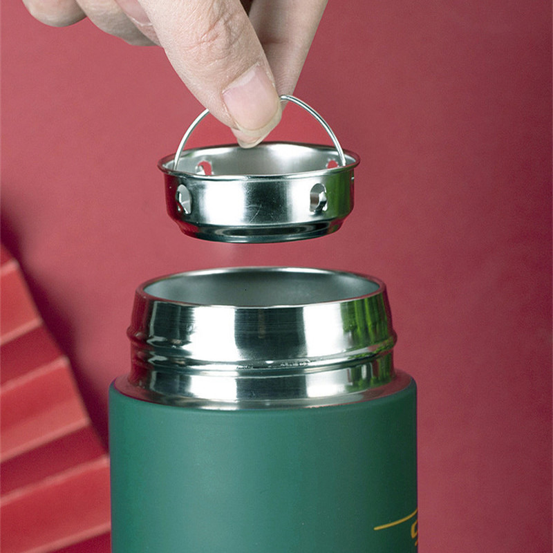 Thermoses 480ML Intelligent Stable Steel Thermos Bottle Temperature Display Water Vacuum Flares Coffee Cup Gifts Chinese Style 221202