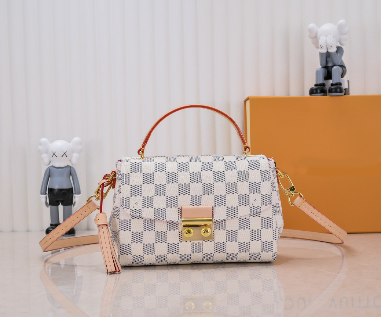 luxury designer bags croisette women handbag messenger shoulder bag damier macrame flap plaid tassel handel fashion satchel lady presbyopic, No 1
luxury designer bags croisette women handbag messenger shoulder bag damier macrame flap plaid tassel handel fashion satchel lady presbyopic, No 1