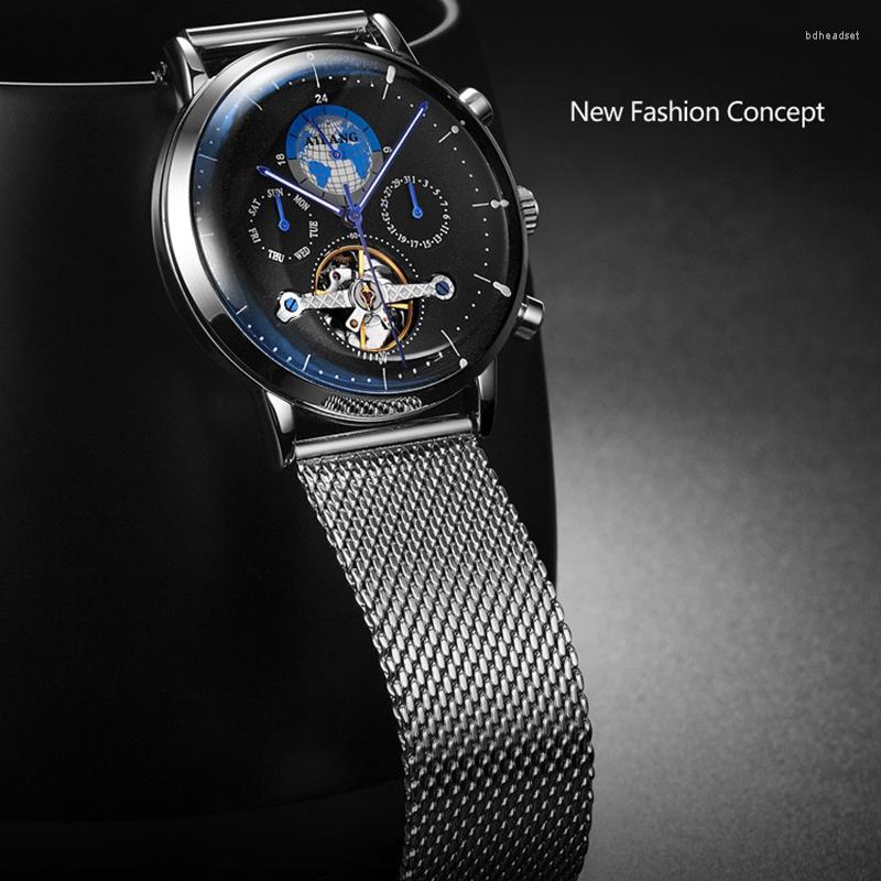Wristwatches AILANG Top Brand Men's Mechanical Automatic Watch Man Luxury Fashion Waterproof Luminous Calendar Business Watches, White leather
Wristwatches AILANG Top Brand Men's Mechanical Automatic Watch Man Luxury Fashion Waterproof Luminous Calendar Business Watches, White leather