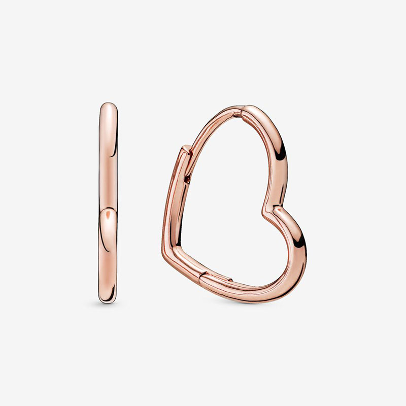 Womens Rose Gold Heart Hoop Earrings with Original Box for Pandora Authentic Sterling Silver Wedding Jewelry For Women Girlfriend Gift Engagement Earring
Womens Rose Gold Heart Hoop Earrings with Original Box for Pandora Authentic Sterling Silver Wedding Jewelry For Women Girlfriend Gift Engagement Earring