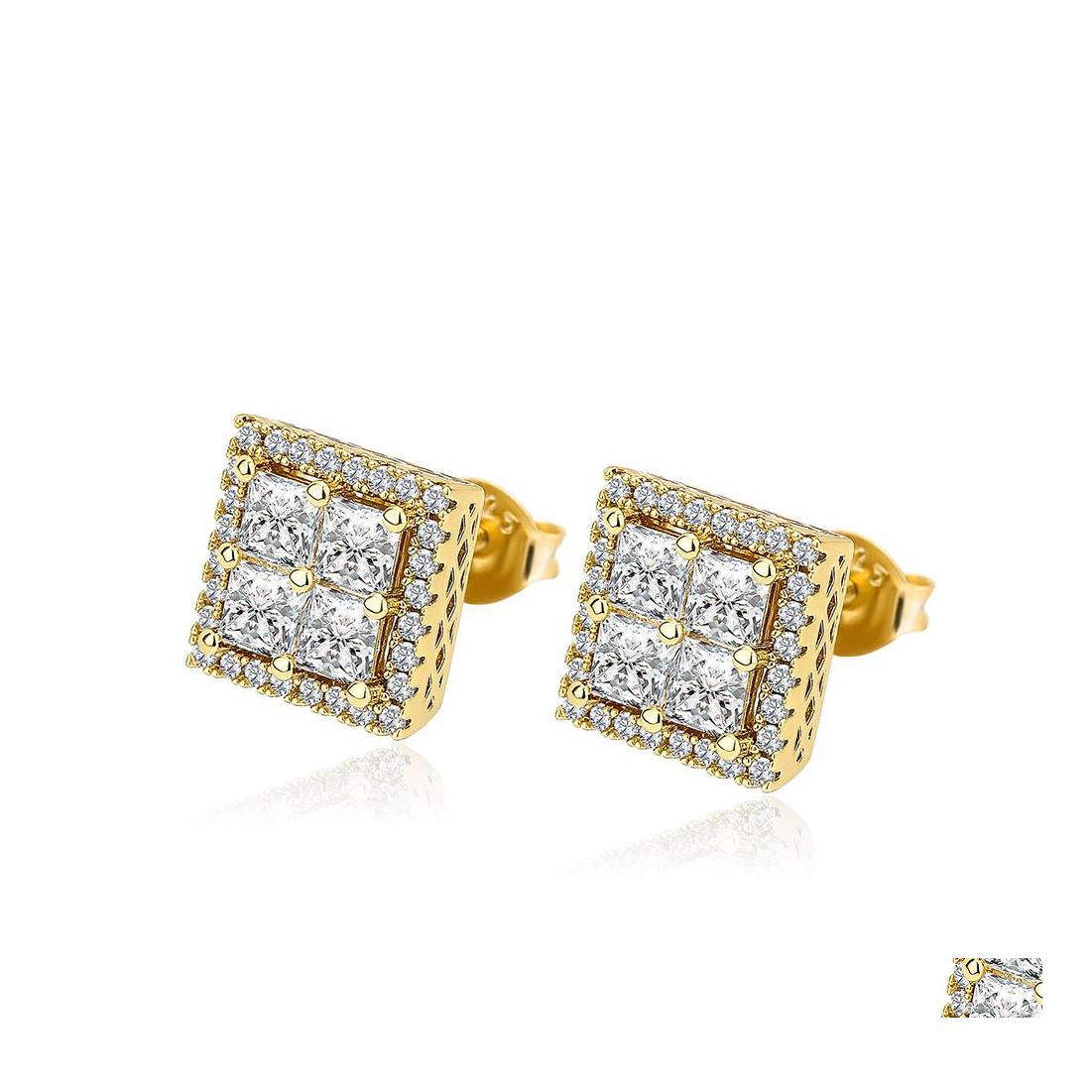 Stud Unisex Fashion Earrings Mens Hip Hop Jewelry Iced Out Square Cz Diamond Stud Gold Sier Women Drop Delivery Dh9Bk
Stud Unisex Fashion Earrings Mens Hip Hop Jewelry Iced Out Square Cz Diamond Stud Gold Sier Women Drop Delivery Dh9Bk