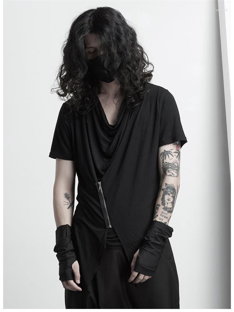 Men' T Shirts Summer Fashion Male False Two Short Sleeve Shirt Personality Irregular Zipper Design Slim Large Size, Black
Men' T Shirts Summer Fashion Male False Two Short Sleeve Shirt Personality Irregular Zipper Design Slim Large Size, Black
