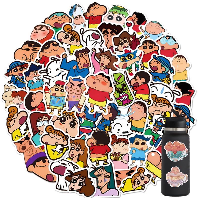 60PCS Animation Crayon Shin-chan Sticker Nohara Shiro Sticker for Water Bottle Laptop Skateboard Motorcycle Waterproof Decals, Multi colors
60PCS Animation Crayon Shin-chan Sticker Nohara Shiro Sticker for Water Bottle Laptop Skateboard Motorcycle Waterproof Decals, Multi colors