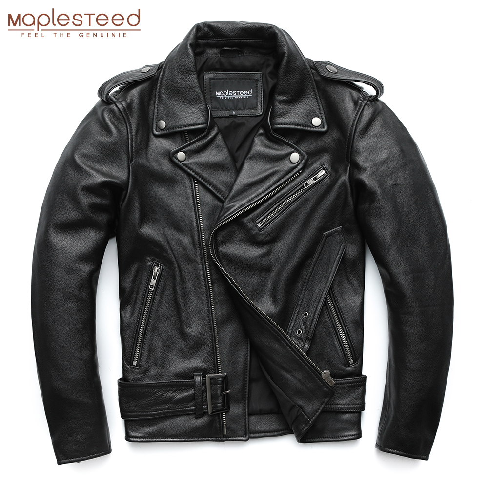 Men's Leather Faux MAPLESTEED Classical Motorcycle Jackets Men 100% Natural Cowhide Thick Moto Winter Sleeve 61-67cm 6XL M192 221201, Black9
Men's Leather Faux MAPLESTEED Classical Motorcycle Jackets Men 100% Natural Cowhide Thick Moto Winter Sleeve 61-67cm 6XL M192 221201, Black9