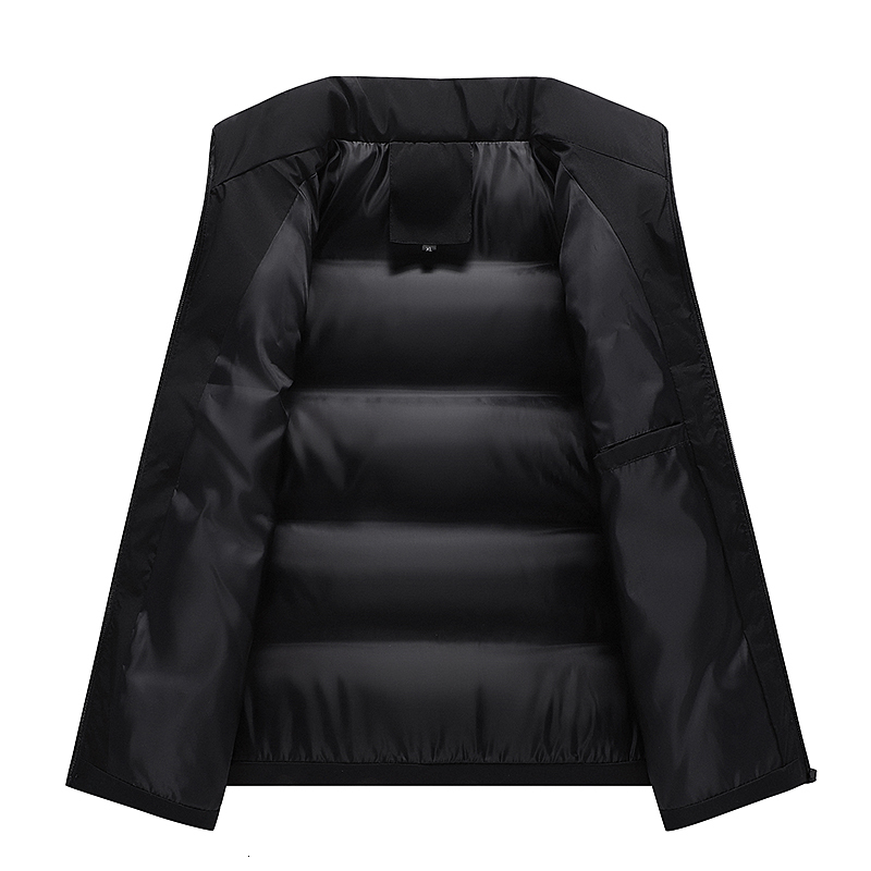 Men's Down Parkas Men's Fashion Down Vest Jackets Casual Printed Vest Sleeveless Outdoor Warm Waistcoat Down Jacket for Men 221202