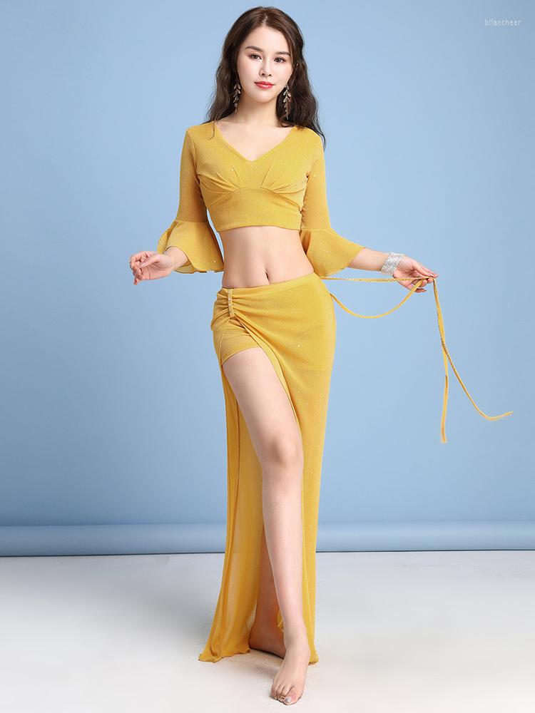 Stage Wear Long-sleeved Top And Long Slirt Skirt Belly Dance Suit For Women Summer Clothes Oriental Performance Costume E22166, Black
Stage Wear Long-sleeved Top And Long Slirt Skirt Belly Dance Suit For Women Summer Clothes Oriental Performance Costume E22166, Black