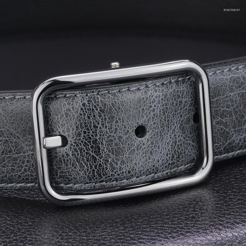 Belts Gray Belt Men Classic Pin Buckle Designer High Quality Waistband Casual Genuine Leather Exquisite Young Boys Cintos Masculinos, Black
Belts Gray Belt Men Classic Pin Buckle Designer High Quality Waistband Casual Genuine Leather Exquisite Young Boys Cintos Masculinos, Black