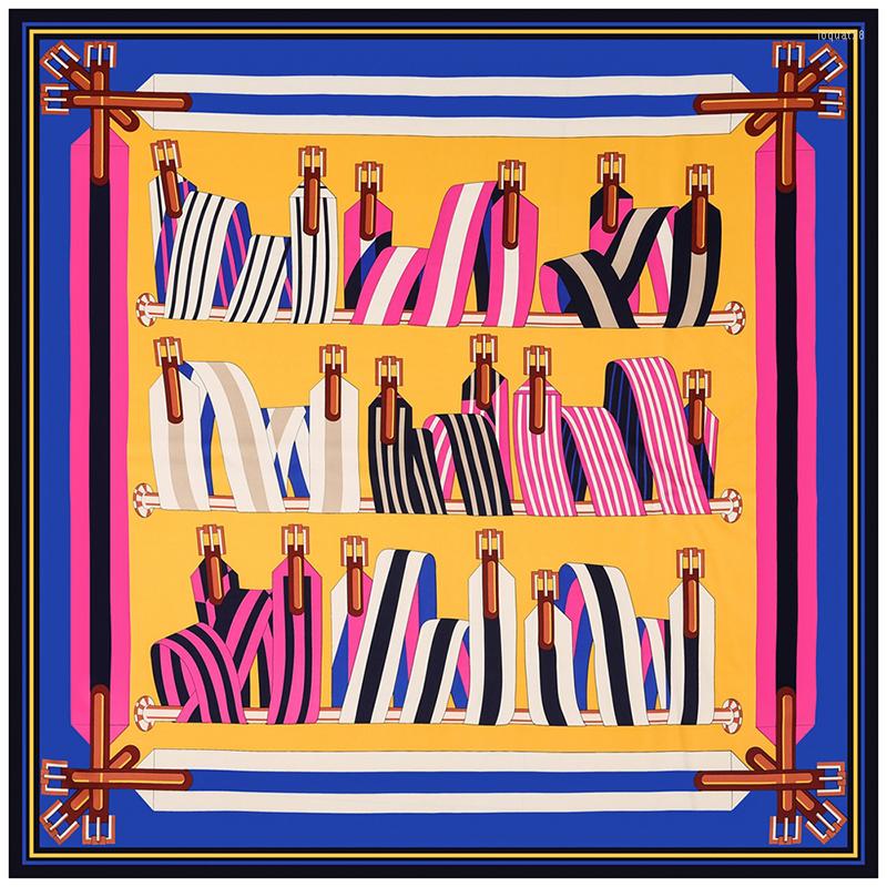 Scarves 130 130cm Fashion Twill Scarf Women's Tie Design Oversized Square Echarpes Foulards
Scarves 130 130cm Fashion Twill Scarf Women's Tie Design Oversized Square Echarpes Foulards