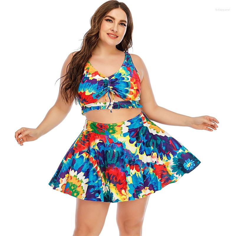 Women's Swimwear Women's Two Pieces Set SwimDress 2022 Female Large Size Beachwear Big 5XL Swimming Bathing Suits Plus Bikini
Women's Swimwear Women's Two Pieces Set SwimDress 2022 Female Large Size Beachwear Big 5XL Swimming Bathing Suits Plus Bikini