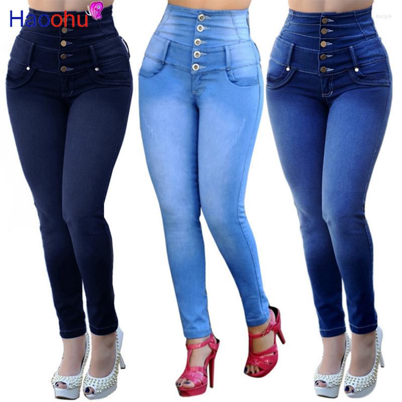 Women' Jeans HAOOHU Women Stretchy Denim Trousers Slim Fitted Casual Blue Skinny High Waist Buttons Streetwear Pants
Women' Jeans HAOOHU Women Stretchy Denim Trousers Slim Fitted Casual Blue Skinny High Waist Buttons Streetwear Pants