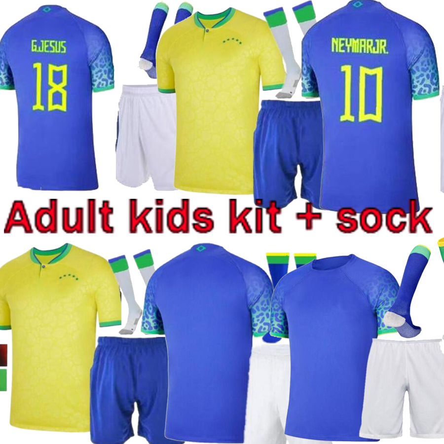 2022 Brazil adult Soccer Jerseys Camiseta de futbol PAQUETA BRAZILS NERES COUTINHO football shirt JESUS MARCELO PELE CASEMIRO brasil maillot football kids kit SETS, Blue
2022 Brazil adult Soccer Jerseys Camiseta de futbol PAQUETA BRAZILS NERES COUTINHO football shirt JESUS MARCELO PELE CASEMIRO brasil maillot football kids kit SETS, Blue