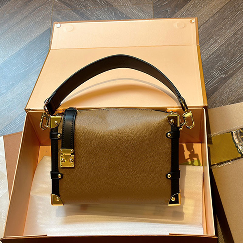 Women Handle Bag Soft Side Trunk Box Crossbody Shoulder Armpit Bags Women Handbags Canvas Genuine Leather Classic Old Flower Luggage Pouch M46358 Removable Strap, Just a box
Women Handle Bag Soft Side Trunk Box Crossbody Shoulder Armpit Bags Women Handbags Canvas Genuine Leather Classic Old Flower Luggage Pouch M46358 Removable Strap, Just a box