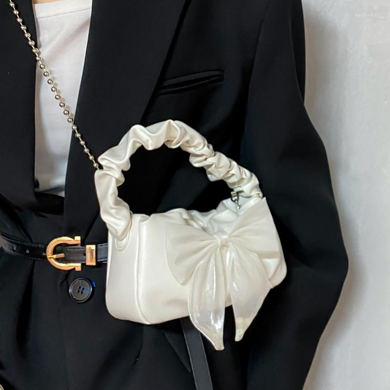 Evening Bags Sweet Bow Women Underarm Bag Pleated Handle Female Small Shoulder Handbags Soft PU Leather Ladies Bead Chain Crossbody, Black
Evening Bags Sweet Bow Women Underarm Bag Pleated Handle Female Small Shoulder Handbags Soft PU Leather Ladies Bead Chain Crossbody, Black