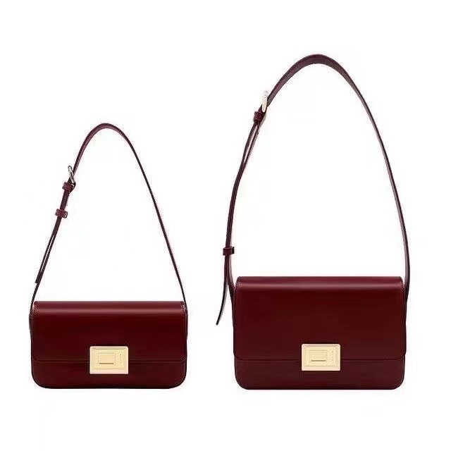 French stick bag One shoulder armpit bag Leather small cross body fashionable luxury, Chocolate
French stick bag One shoulder armpit bag Leather small cross body fashionable luxury, Chocolate