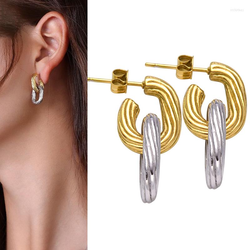 Hoop Earrings Fashion Stainless Steel For Women Romantic Gold Wedding Quality Circle Jewelry
Hoop Earrings Fashion Stainless Steel For Women Romantic Gold Wedding Quality Circle Jewelry