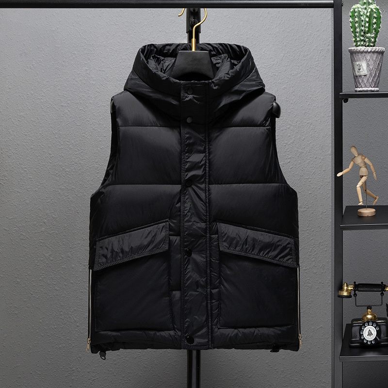 Men's Vests 3659 Black Green Hooded Vest Coat Men Slim Zipper Sleeveless Jacket Warm Bodywarmer Sleeveless Jacket Pockets Vest Waistcoat 221202
Men's Vests 3659 Black Green Hooded Vest Coat Men Slim Zipper Sleeveless Jacket Warm Bodywarmer Sleeveless Jacket Pockets Vest Waistcoat 221202