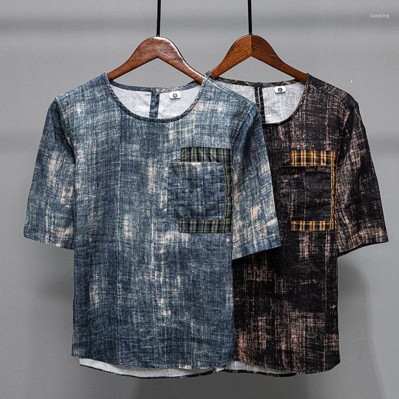 Men's Casual Shirts Fashion Short Sleeve Striped Linen Summer Breathable Pure Pullover Luxury Color Design Brand Patchwork Clothing, Black
Men's Casual Shirts Fashion Short Sleeve Striped Linen Summer Breathable Pure Pullover Luxury Color Design Brand Patchwork Clothing, Black