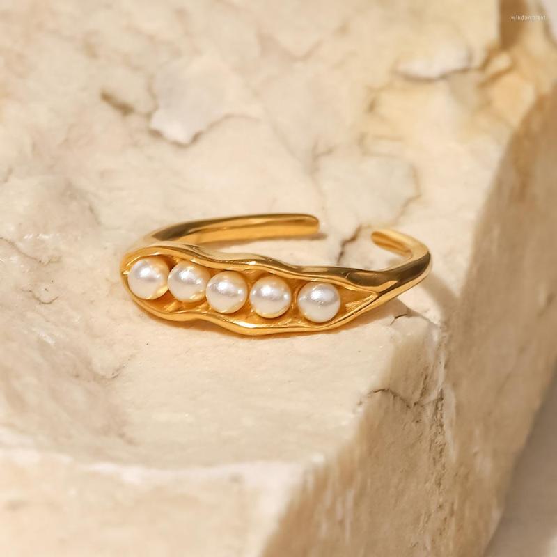 Cluster Rings Uworld Vintage Stainless Steel Minimalist Elegant Imitation Pearl Adjustable For Women Boucle Oreille Femme Gift
Cluster Rings Uworld Vintage Stainless Steel Minimalist Elegant Imitation Pearl Adjustable For Women Boucle Oreille Femme Gift