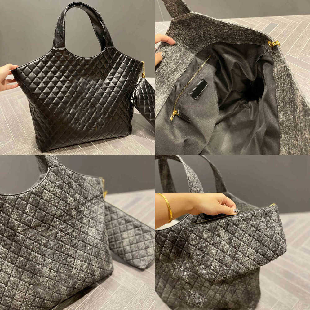 New Evening Bags Totes Check Tote Shopping Luxur Women Handbag Designer Shoulder Large Beach Travel Crossbod Purses Black 220903, Grey
New Evening Bags Totes Check Tote Shopping Luxur Women Handbag Designer Shoulder Large Beach Travel Crossbod Purses Black 220903, Grey