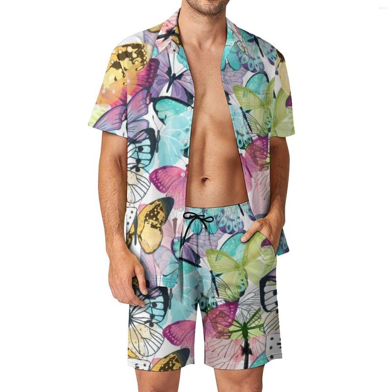 Men's Tracksuits Colorful Butterfly Men Sets Flowers Print Casual Shorts Beach Shirt Set Summer Novelty Suit Short Sleeves Plus Size, Style-5
Men's Tracksuits Colorful Butterfly Men Sets Flowers Print Casual Shorts Beach Shirt Set Summer Novelty Suit Short Sleeves Plus Size, Style-5