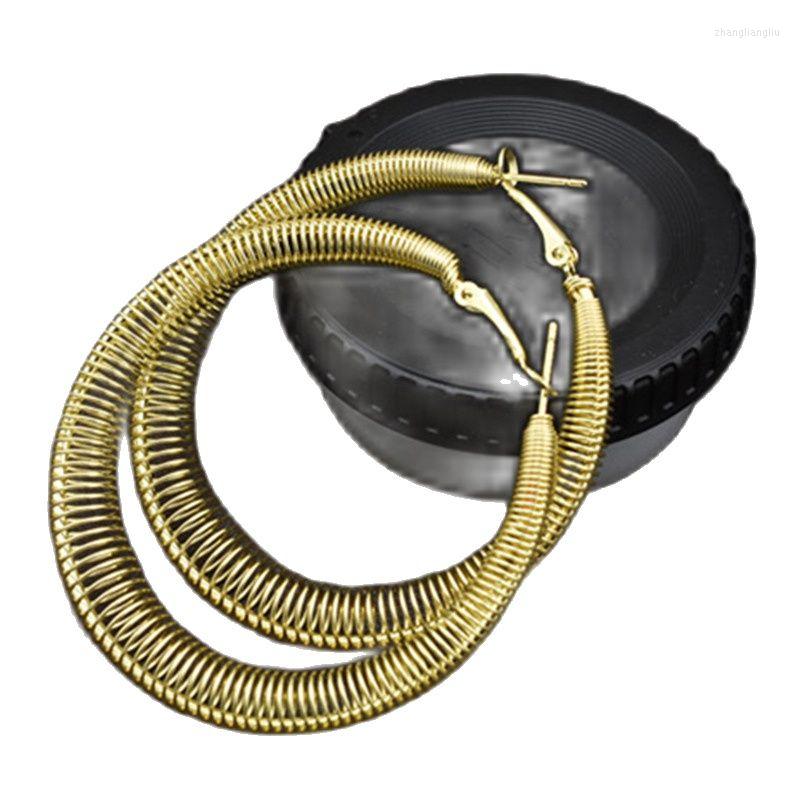Hoop Earrings Big Circle For Women Fashion Jewelry Accessories Helical Spring Punk Personality Exaggerated Style Ladies
Hoop Earrings Big Circle For Women Fashion Jewelry Accessories Helical Spring Punk Personality Exaggerated Style Ladies