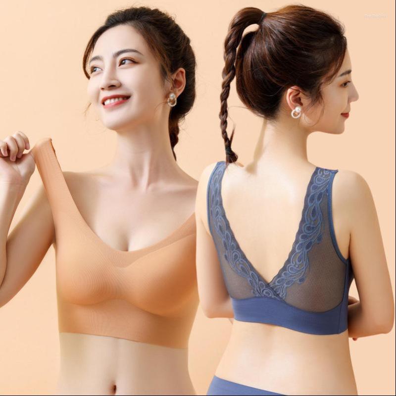 Bras For Women Sexy Seamless Bra Wireless Brassieres Lace Push Up BH Invisible Backless Female Underwear With Pad Bralette, As show
Bras For Women Sexy Seamless Bra Wireless Brassieres Lace Push Up BH Invisible Backless Female Underwear With Pad Bralette, As show