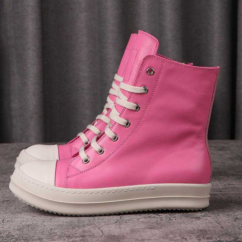 Boots Designer rick boot Ankle Men owens shoe Unisex Shoes Fashion Sneakers Street Dancing Rock Canvas Lace Up High Top Women booties 34V3, Pink
Boots Designer rick boot Ankle Men owens shoe Unisex Shoes Fashion Sneakers Street Dancing Rock Canvas Lace Up High Top Women booties 34V3, Pink