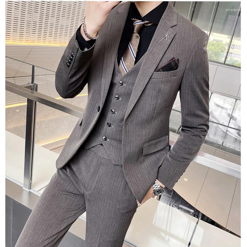 Men' Suits 2022 Full Men Wedding Suit Jacket Vest Pants 3 Pieces Set High Quality Cotton Business Blazers Slim Groom' Boyfriend, Black
Men' Suits 2022 Full Men Wedding Suit Jacket Vest Pants 3 Pieces Set High Quality Cotton Business Blazers Slim Groom' Boyfriend, Black