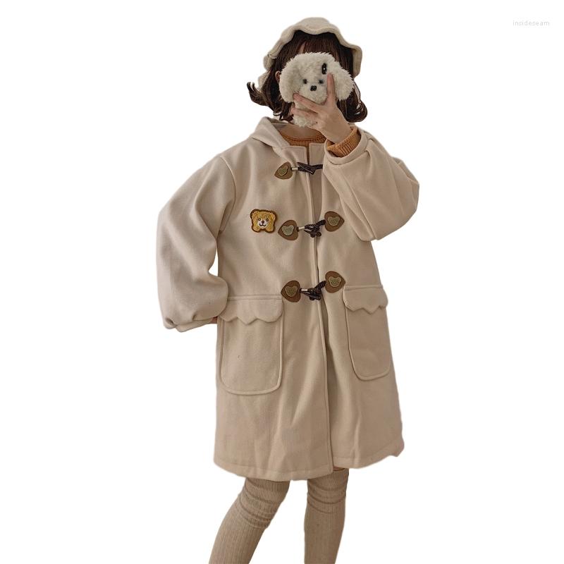 Women' Trench Coats Winter Cute Bear Wool Blend Women Jacket Japan Horn Button Thick Warm Long Coat Teen Soft Girls Cotton Padded Vintage, Pink
Women' Trench Coats Winter Cute Bear Wool Blend Women Jacket Japan Horn Button Thick Warm Long Coat Teen Soft Girls Cotton Padded Vintage, Pink