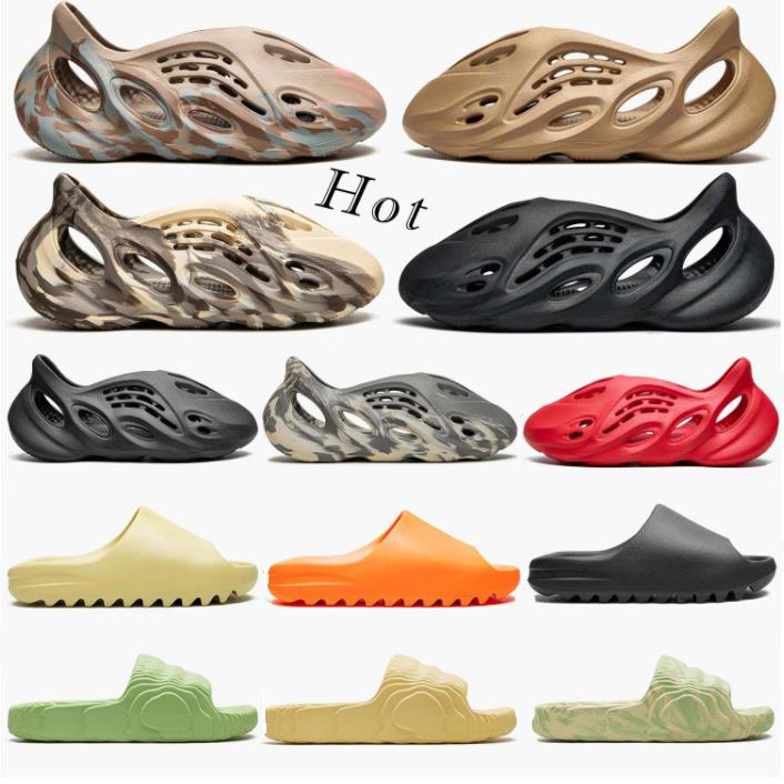 

Marbling shoes Designer slippers Slider Slides sandy beach lawn plain black man woman couple style Marbling, Tq017-5