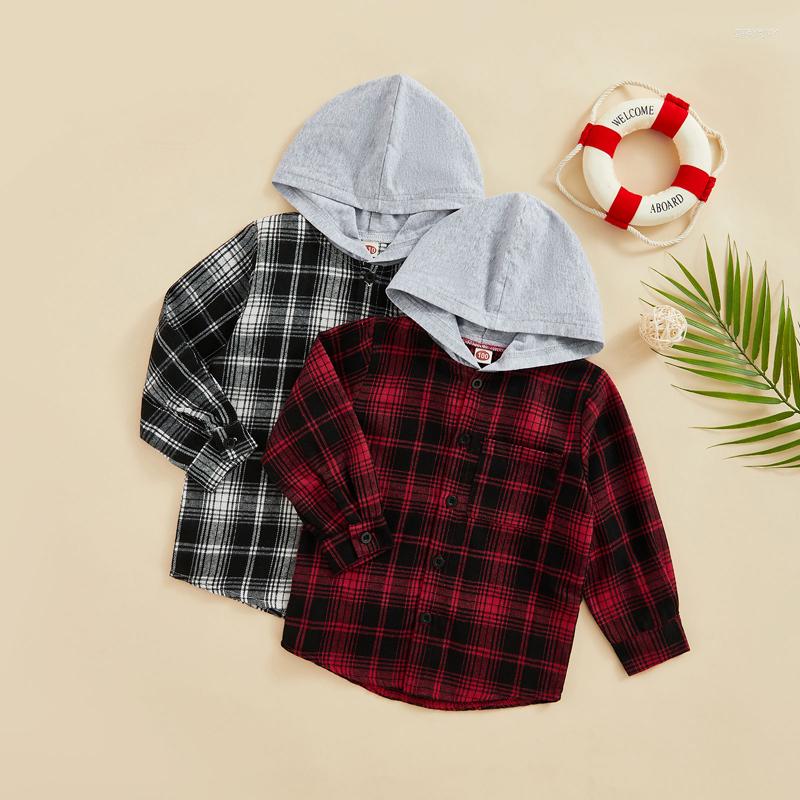 Jackets FOCUSNORM 1-7Y Autumn Causal Kids Boys Shirts Jacket 2 Colors Plaid Patchwork Long Sleeve Single Breasted Hooded Outwear, Black
Jackets FOCUSNORM 1-7Y Autumn Causal Kids Boys Shirts Jacket 2 Colors Plaid Patchwork Long Sleeve Single Breasted Hooded Outwear, Black
