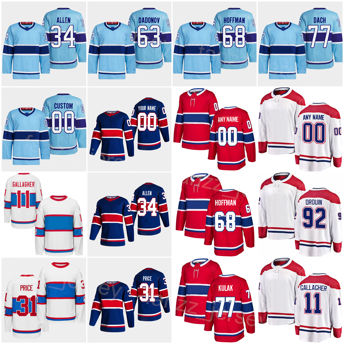 Reverse Retro 2023 Hockey 92 Jonathan Drouin Jersey 23 Sean Monahan 77 Kirby Dach 34 Jake Allen 63 Evgenii Dadonov 31 Carey Price 68 Mike Hoffman 11 Brendan Gallagher, White
Reverse Retro 2023 Hockey 92 Jonathan Drouin Jersey 23 Sean Monahan 77 Kirby Dach 34 Jake Allen 63 Evgenii Dadonov 31 Carey Price 68 Mike Hoffman 11 Brendan Gallagher, White