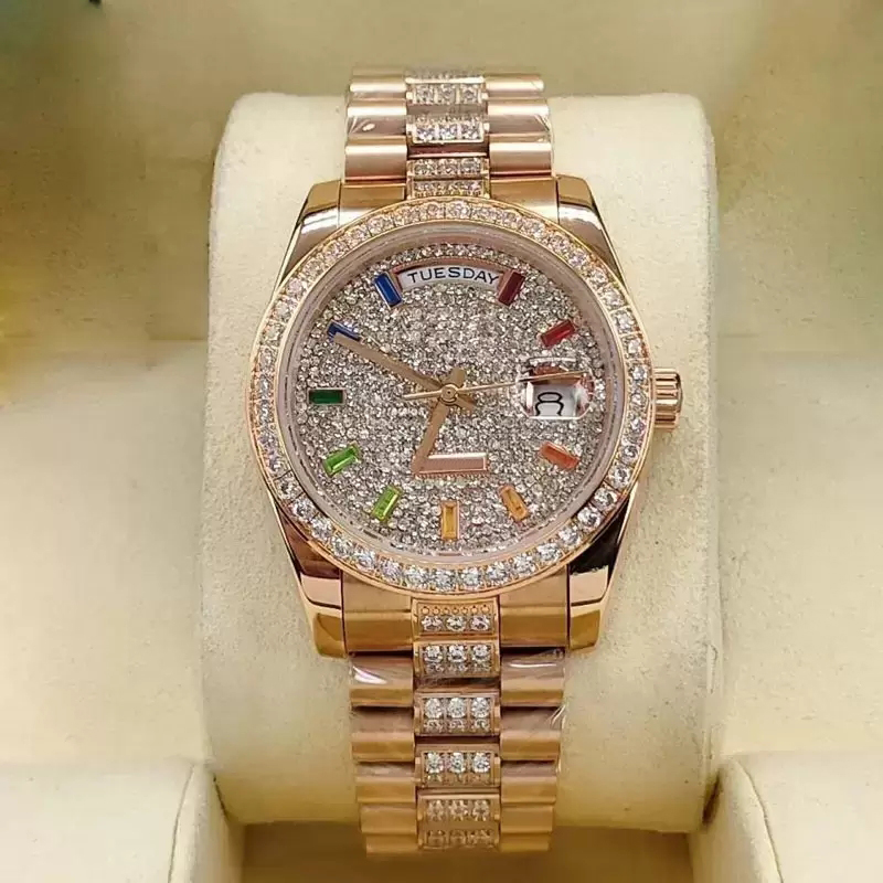 women's diamond watch 36mm stainless steel folding buckle ladies automatic mechanical waterproof wristwatch, Make waterproof 50m
women's diamond watch 36mm stainless steel folding buckle ladies automatic mechanical waterproof wristwatch, Make waterproof 50m
