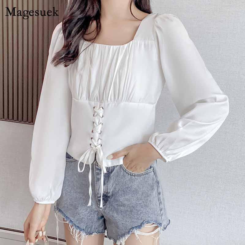 Women' Blouses Women Office Lady Casual White Shirt Autumn Vintage Cotton Blouse Puff Sleeve Pullover Femme Blusas 11194
Women' Blouses Women Office Lady Casual White Shirt Autumn Vintage Cotton Blouse Puff Sleeve Pullover Femme Blusas 11194