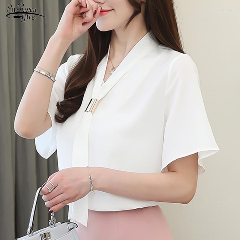 Women' Blouses Korean Chiffon Woman' Blouse Short-Sleeved Solid Elegant Womens Tops And Blusas Mujer De Moda 2022 White Shirt 8908 50
Women' Blouses Korean Chiffon Woman' Blouse Short-Sleeved Solid Elegant Womens Tops And Blusas Mujer De Moda 2022 White Shirt 8908 50