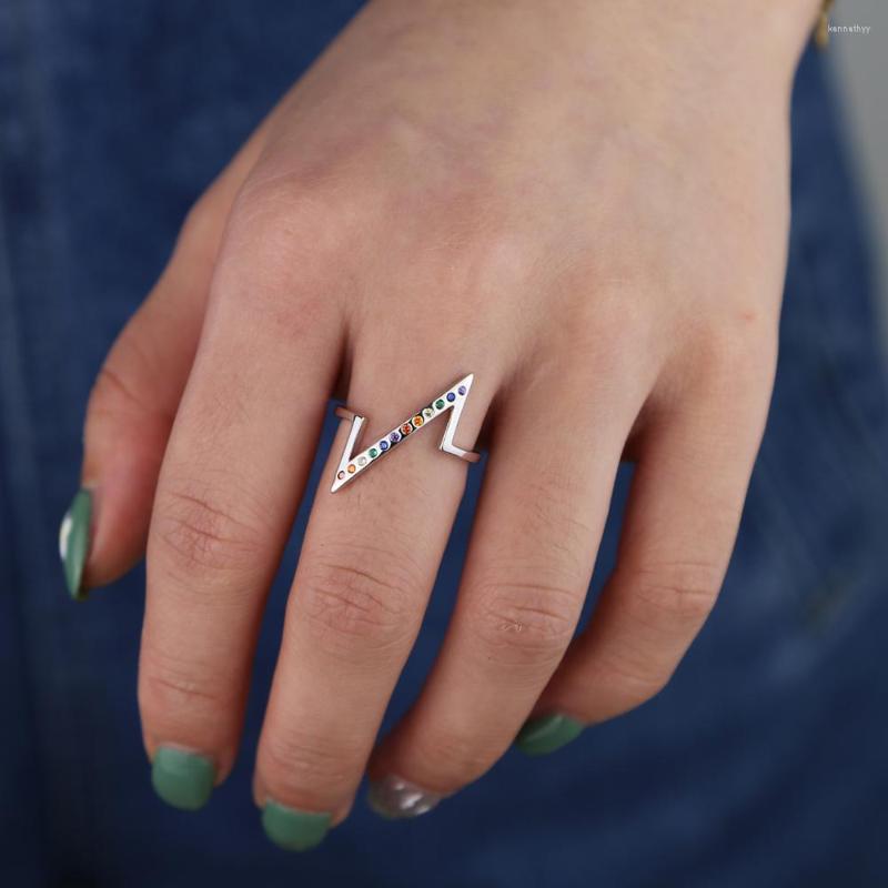 Wedding Rings Plain Z-shaped Finger Ring With Colorful Cz Paved Tiny Band Women Gift
Wedding Rings Plain Z-shaped Finger Ring With Colorful Cz Paved Tiny Band Women Gift
