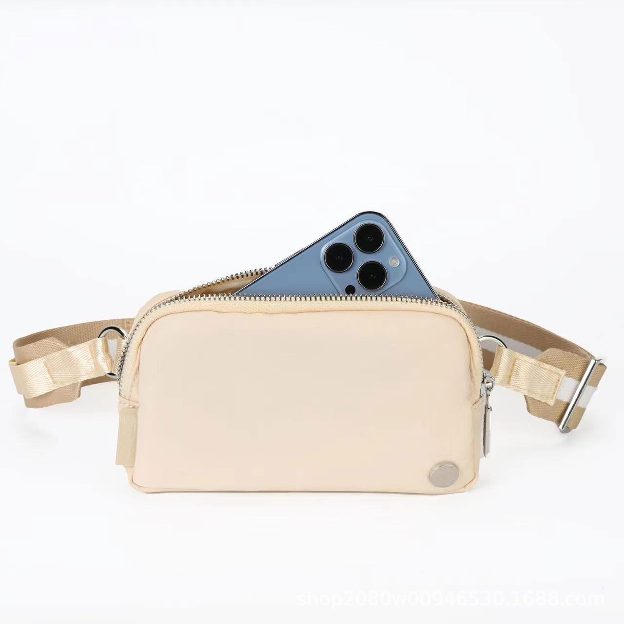 1L Capacity Sports Waist Bags Easy Access Belt Outdoor Crossbody Bag Elastic Adjustable Strap Zipper Fanny Pack Classic Bum Chest 0213